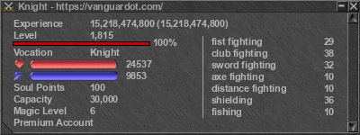 Signature for player Knight